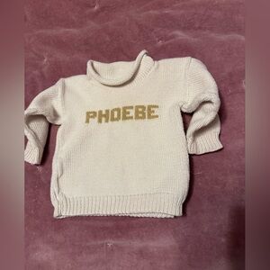Phoebe Kids Cream Hand knit Sweater